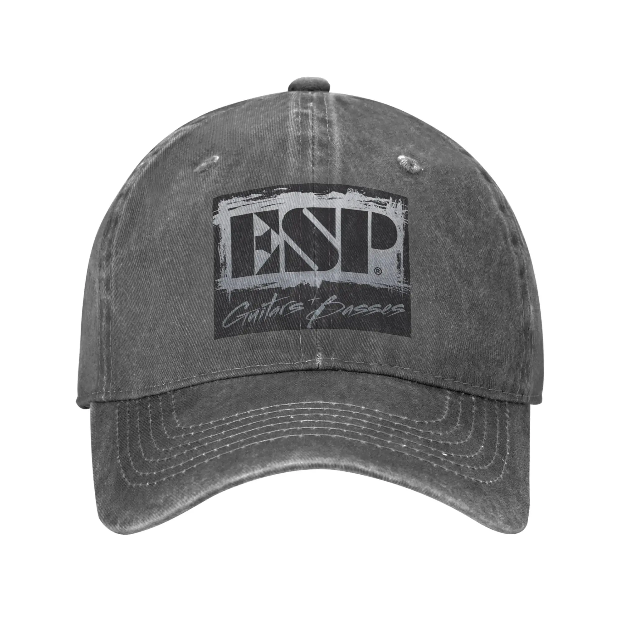 E-Esp Guitars Denim Cap, lässige Baseballkappen, verstellbare Mütze, Sommer-Unisex-Baseballmützen