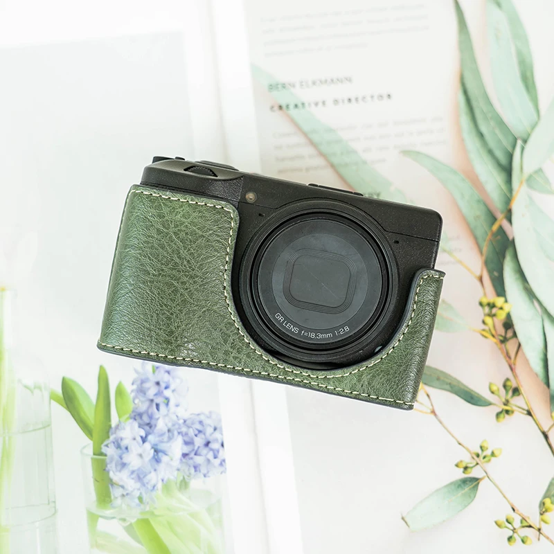 Ricoh GR3 보호 케이스, GR3X 카메라 커버, GR III 기본 카메라 가방, 수제 PU 가죽 케이스에 적합
