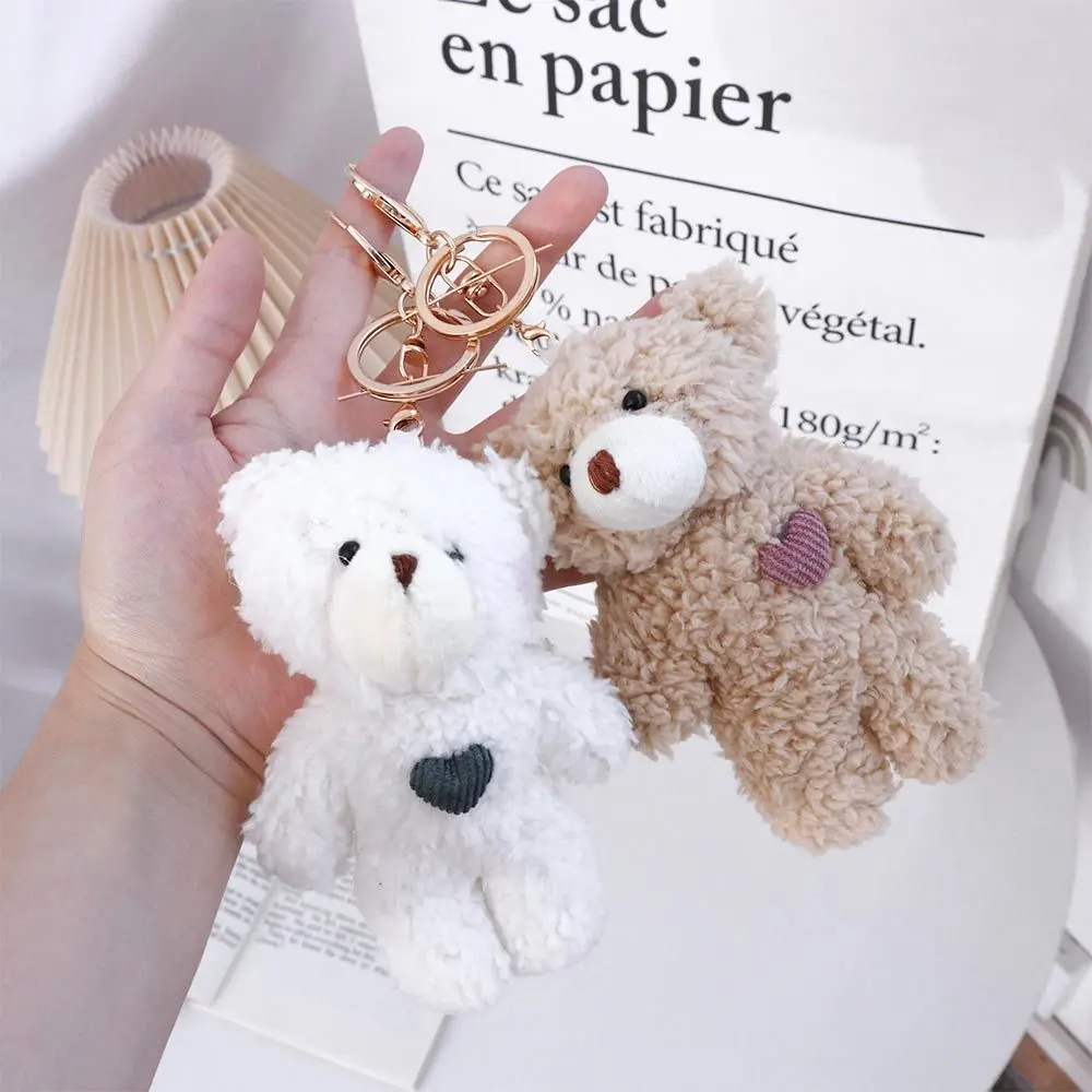 Bag Pendant Stuffed Animal Toys Car Keychain Dog Plush Keyring Bear Plush Keychain Plush Rabbit Keychain Backpack Pendant