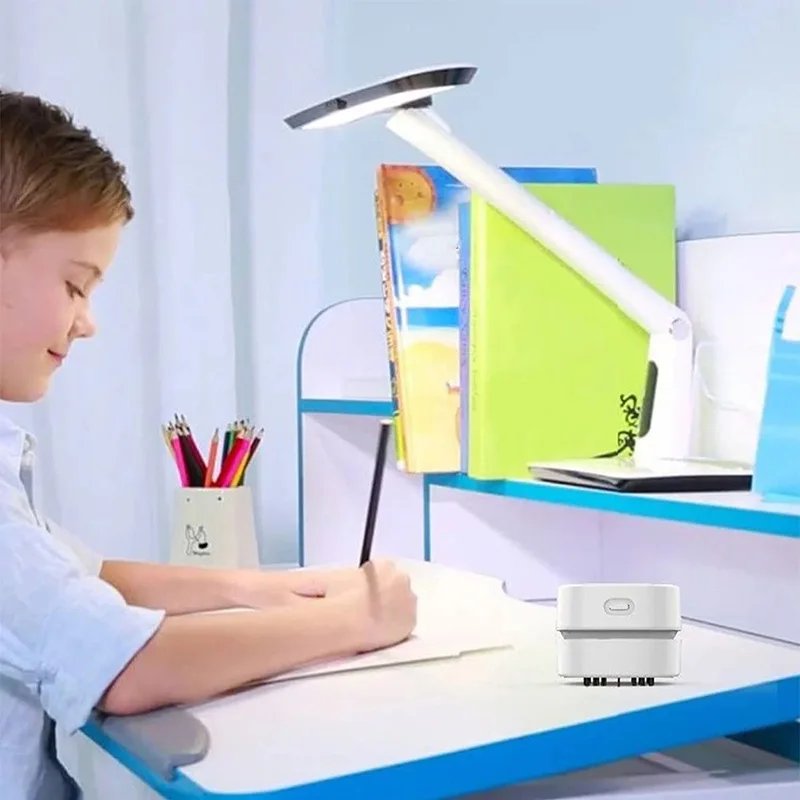 Compact 360° Rotating Desktop Vacuum Cleaner