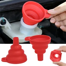 

Silicone Car Engine Funnel Universal Liquid Funnel Washer Fluid Change Foldable Portable Auto Engine Oil Petrol Change Funnel