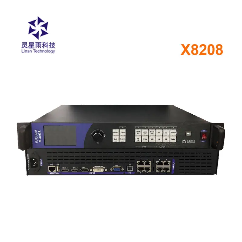 

Linsn X8208 LED Video Processor two-in-one video processor for large LED screen supports 4K input 120Hz/3D display