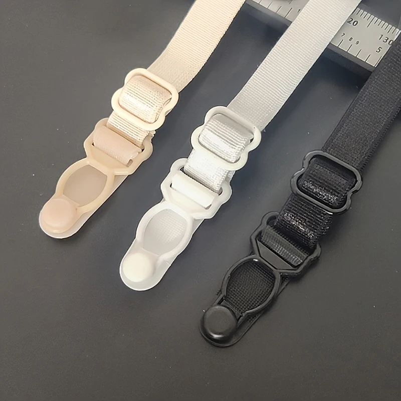 

3PCS Invisible Bra Strap Clips Adjustable Elastic Shoulder Belt Non-slip Buckles Women's Lingerie Underwear Accessories