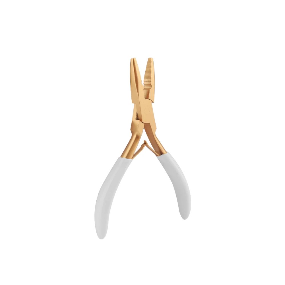 GlamorDove Pince d'extension de cheveux antidérapante – Outil en acier inoxydable pour micro et nano-anneaux, ouverture et retrait de liaison à la kératine