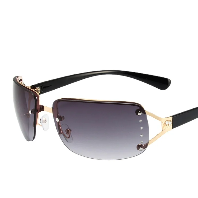 Nieuwe Punk One Piece Zonnebril Dames Merk Designer Zonnebril UV400 Unisex Tinten Mode Brillen Y2k Oculos De Sol_voghion.com