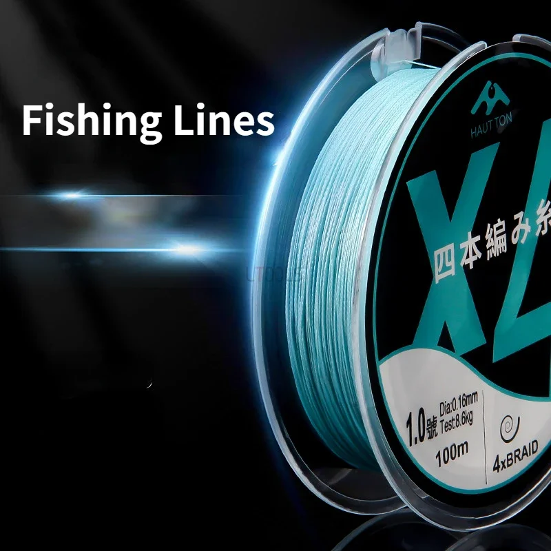 

100m 4 Braided PE Wire Micro Object Fish Wire Lines 0.2-2 Woven Fishing Lines Bait Casting Reels Line Long Casting Fishing Gear