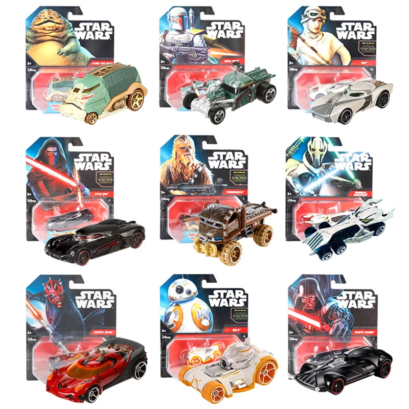Hot Wheels Star Wars Die Cast Vehicle 1:64 Cars 8 in the set 