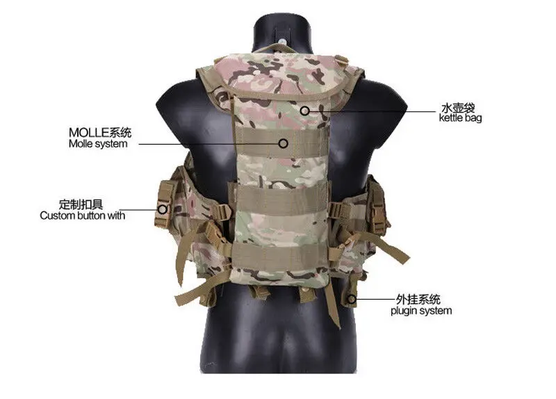 葉 CQB VEST AWS CQB Vest System, SPEARS, Olive Drab – Gear Illustration