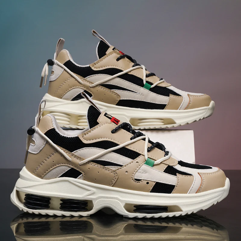 

2024 Men's Sneakers Casual Sports Shoes Running Sneakers Breathable Fashion Sports Shoes Flat Tenis Male Zapatillas Hombre