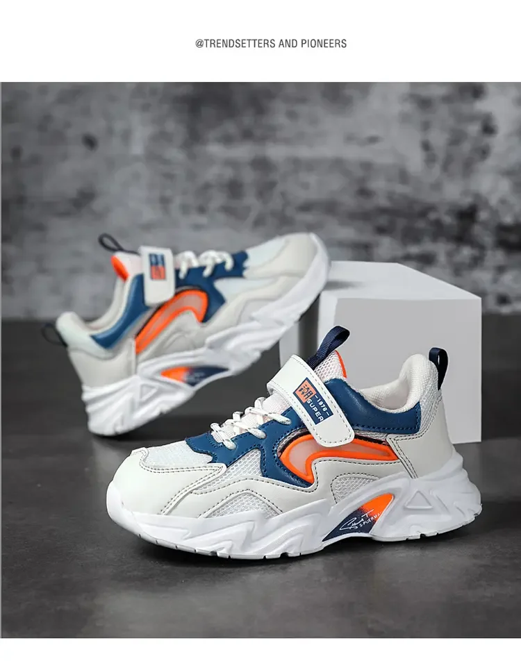 

Демисезонные детские сетчатые Спортивные Повседневные туфли для мальчиков и девочек на толстой подошве Нескользящие дышащие амортизирующие повседневные кроссовки для бега