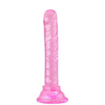 Realistische Dildo Anale Masturbator Speeltjes Voor Koppels Crystal Jelly Dildo Zuignap Penis Stak Dildo Phalos Voor Vrouwen Hot 6