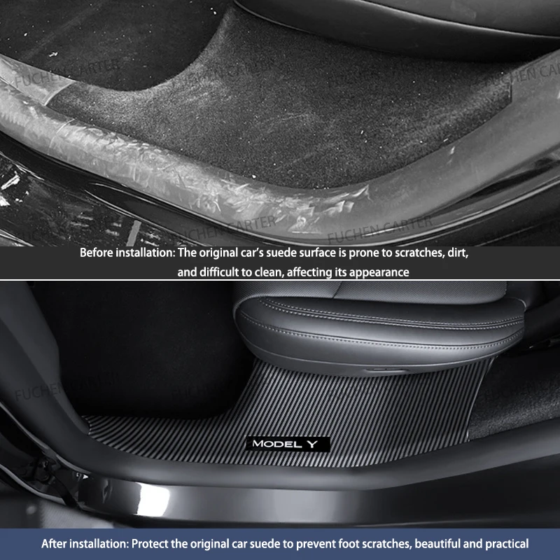 Enhanced Door Sill Guard Strips - Anti-Scratch, Dirt Resistant Threshold