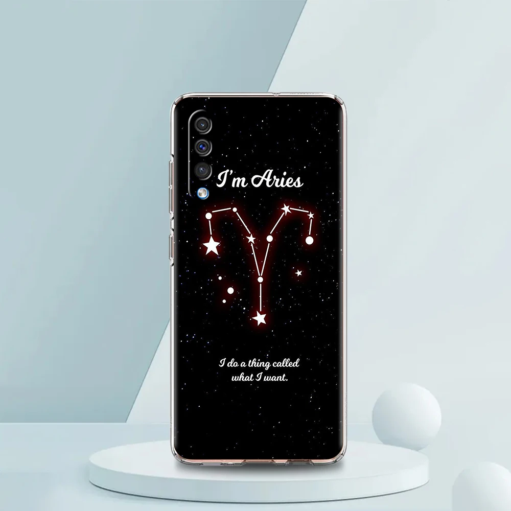 Konstellation Jungfrau Widder Transparente Handyhülle für Samsung Galaxy A16 A14 A12 A22 A24 A42 A02 A03S A06 A50 A20 A30 A40 Cover – Detail 8