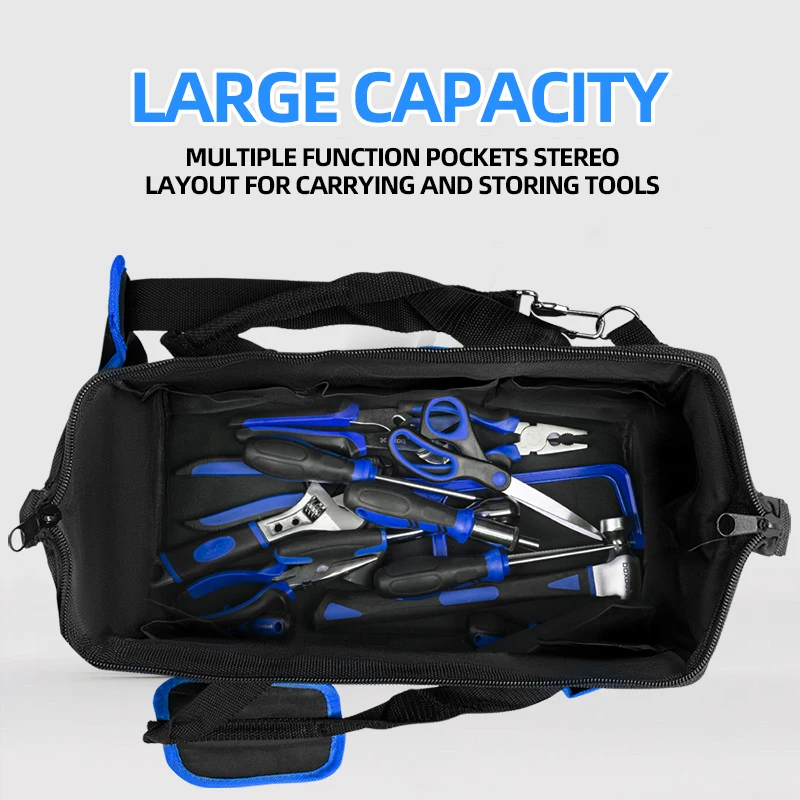 Borsa Elettricista Multifunzione Con Cintura – Oxford Impermeabile, Leggera E Con Scomparti!