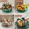 Rotating Cosmetic Organizer Light Luxury Perfume Skincare Organizer Transparent Makeup Storage Tray For Jewelry Aromatherapy 6