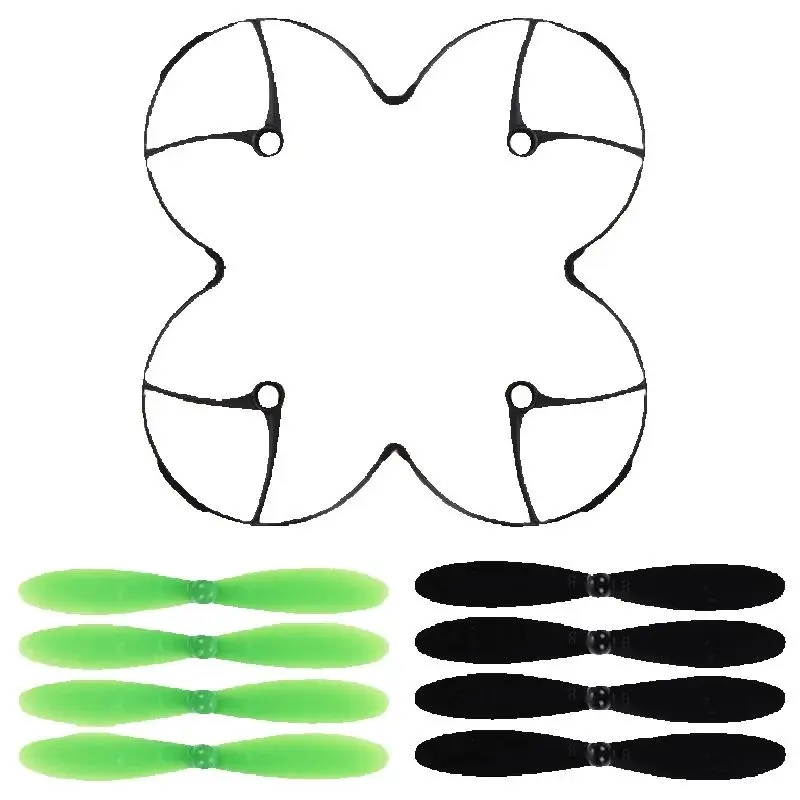 Lot de 8 hélices de rechange pour Hubsan X4/X6, 4 sens horaire et 4 antihoraire, dans leur emballage