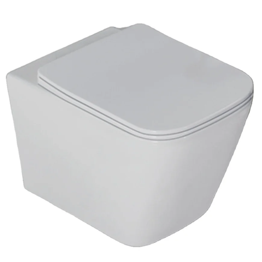 Rimless Bathroom Ceramic Toilet Wc Wall Mounted Toilette Suspendue Two Piece Wall Hung Toilet
