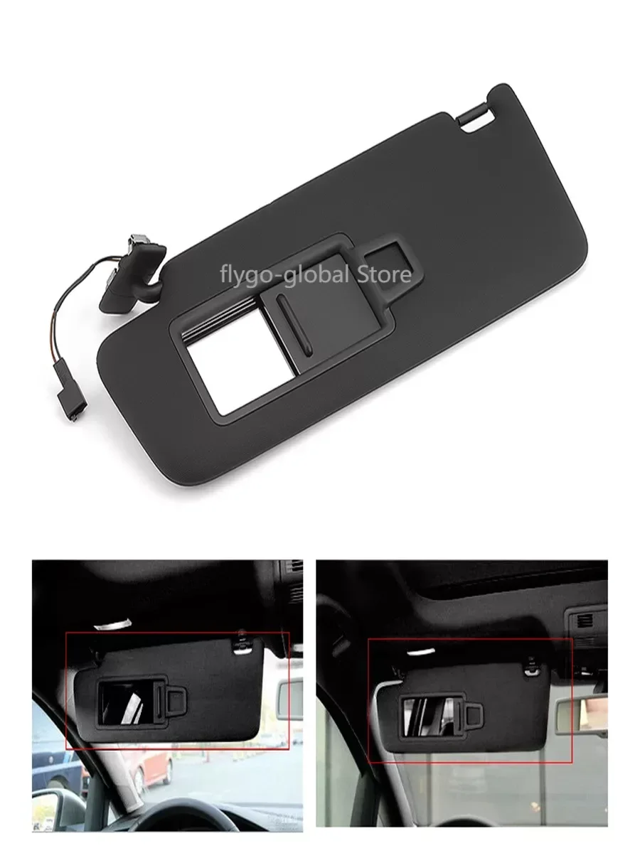 

Черный Передний Внутренний солнцезащитный козырек для VW GTI Golf MK7 VII 2014-2017 автомобильные аксессуары Левый Правый передний ветровой козырек с зеркалом