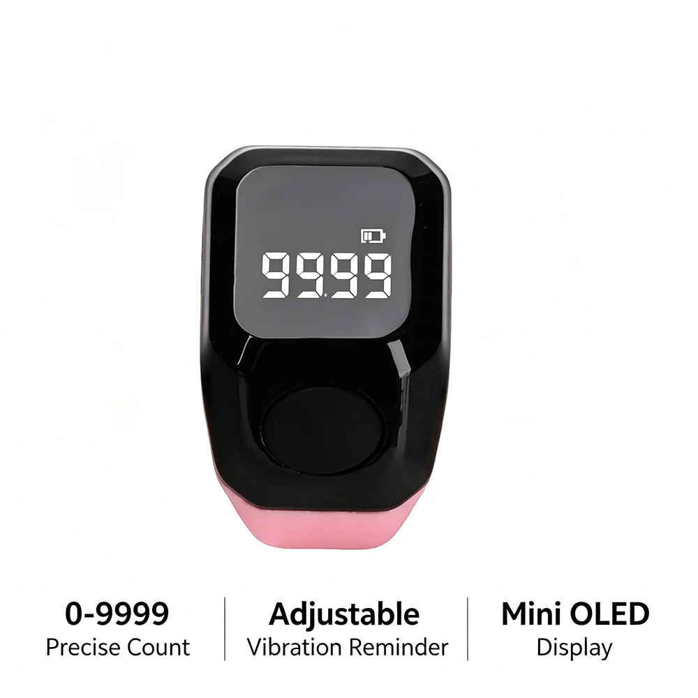 Contatore Digitale Smart Ring Bluetooth con Display OLED e Vibrazione per Tasbih, Tasbeeh, Lavori a Maglia e Uncinetto - immagine 2