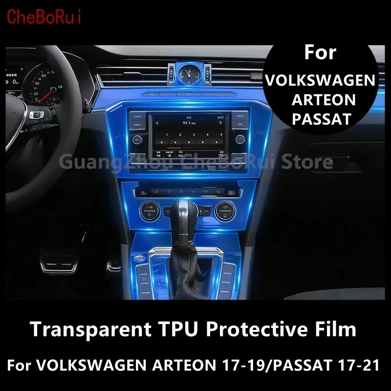 Per Volkswagen Arteon 17-19/Passat 17-21 Car Interior Center Console Pellicola Protettiva In Tpu Trasparente Pellicola Di Riparazione Antigraffio