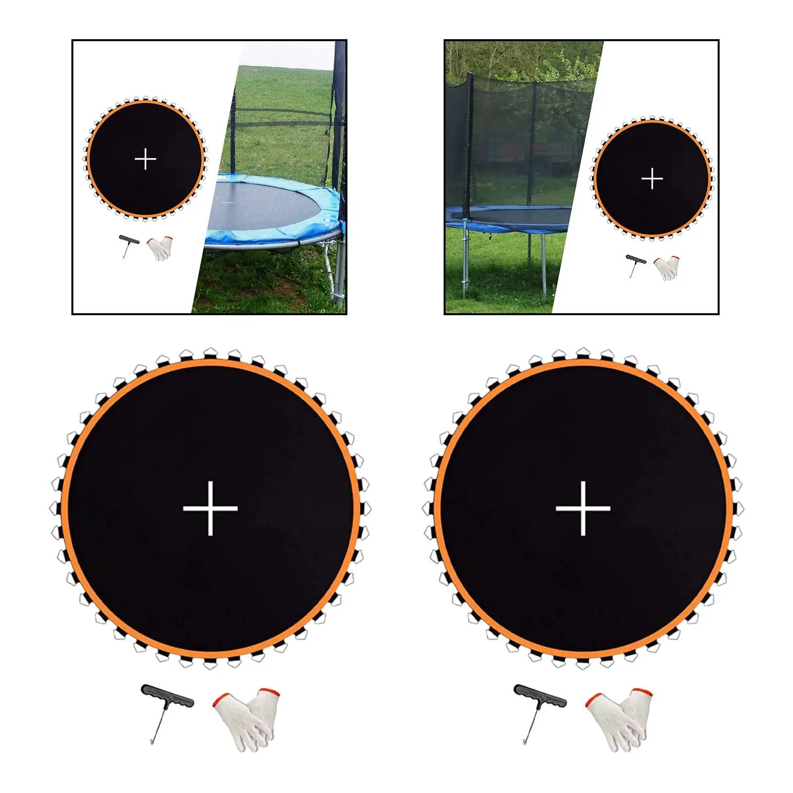 Trampoline Pad Replacement Jumping Mat Round Easy to Install Jumping Mat