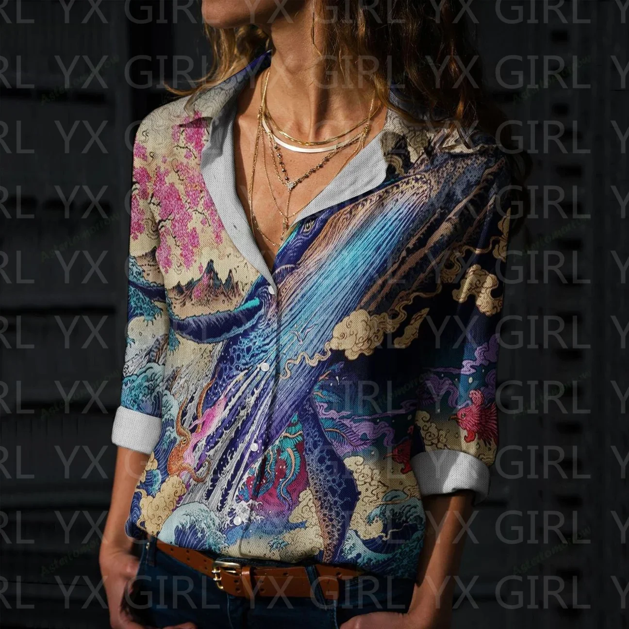 Рисунок 5 - Женская с рисунком Кита Повседневная