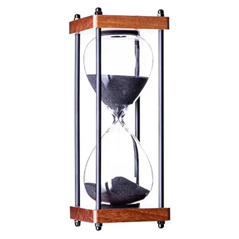 Hourglass Timer 60 Minute Metal Sandglass Clock Time Management Tools for Kitchen Home Office Desk Decor sand timer