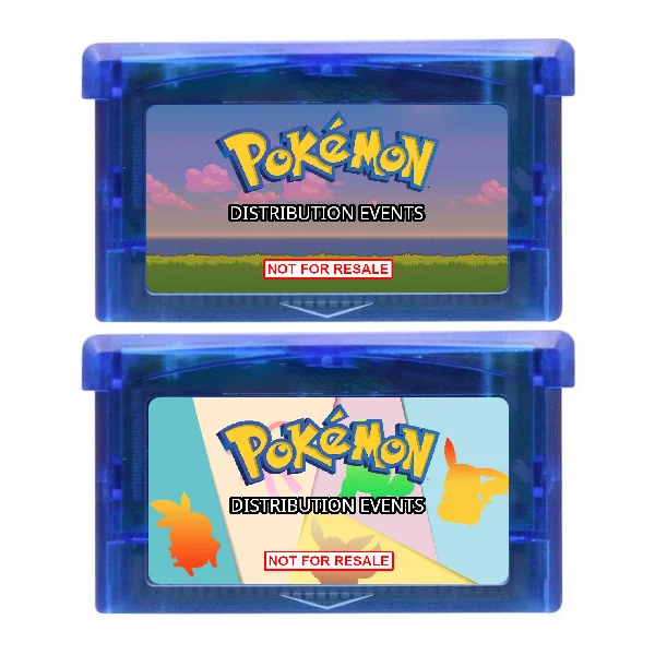 Распределение видеоигр Pokemon для игр третьего поколения на английском языке