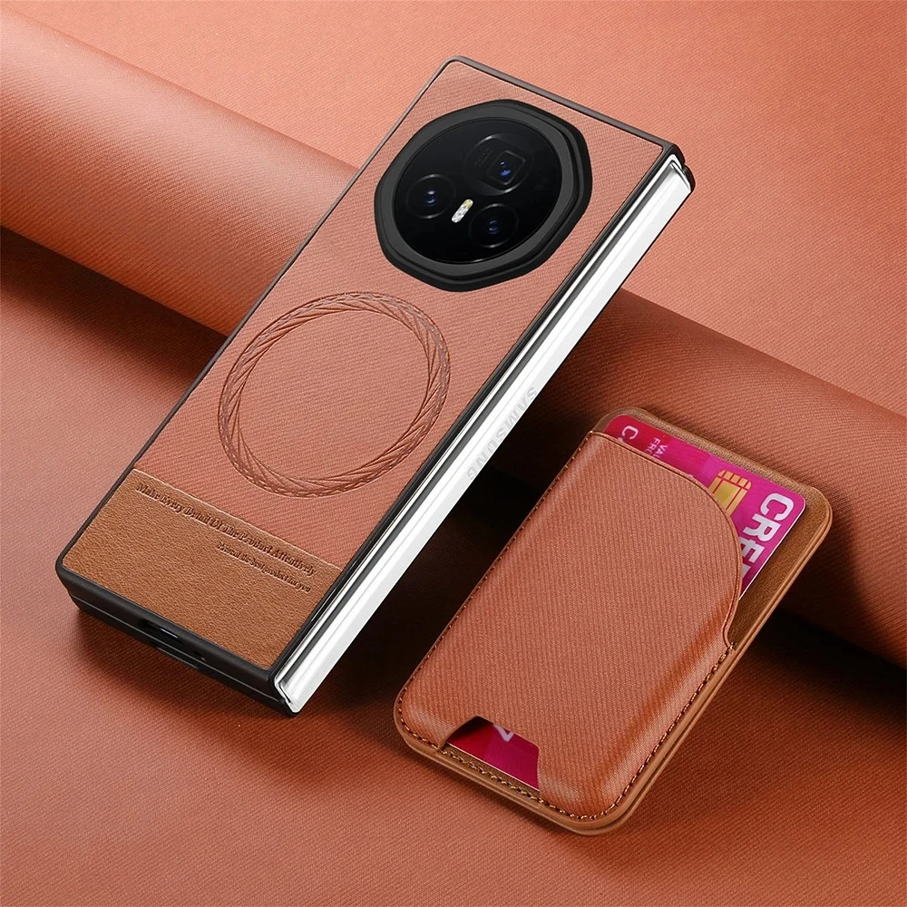 Magnetic Leather Card Slot Case with Stand and Shockproof Matte Finish