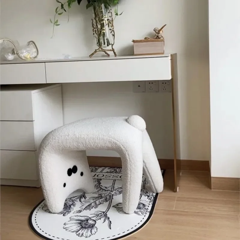 

Nordic Furniture Portable Stool Relaxing Chair Puffs Sofa Puff Seat for The Room Toilet Furniture Makeup Hallway Furniture