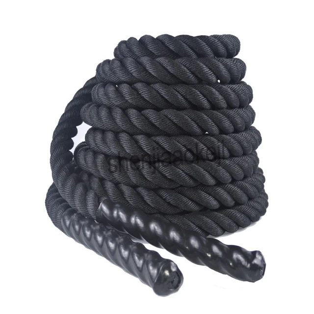 Cuerda de lucha para entrenamiento de fuerza corporal, cuerda negra pesada  para entrenamiento de fuerza física, ejercicio de Fitness, 1 unidad -  AliExpress