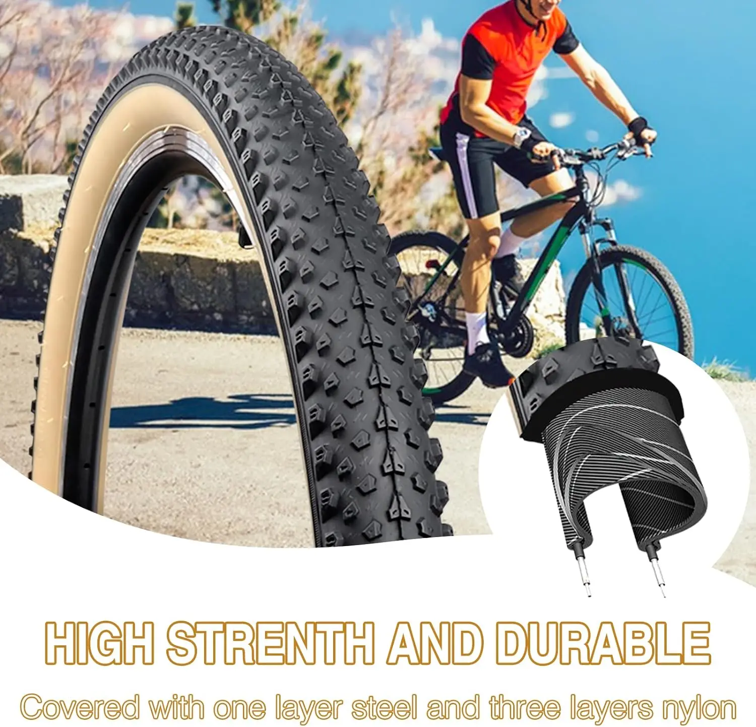 Continental Ruban Neumático De Bicicleta De Montaña 27.5/29 X 2.3/2.6 Escudo Compuesto De Agarre Puro Sistema De Pared No Plegable Alambre De Acero | Colombia