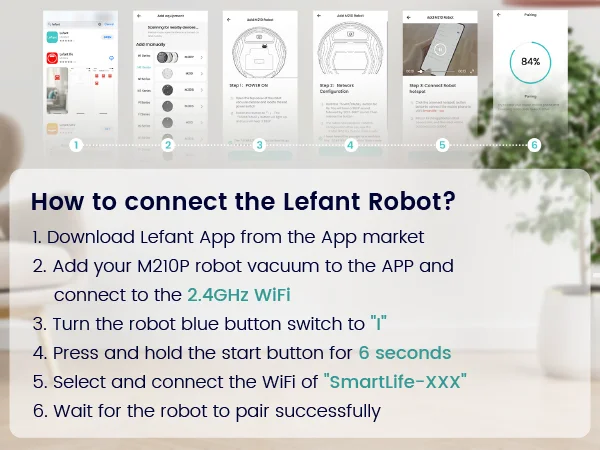 Lefant M210P Robot Vacuum Cleaner Remote Control, Featured Carpet Cleaner Small Robot 7.8cm Thin 28cm DIA, Robotic Vacuum Alexa