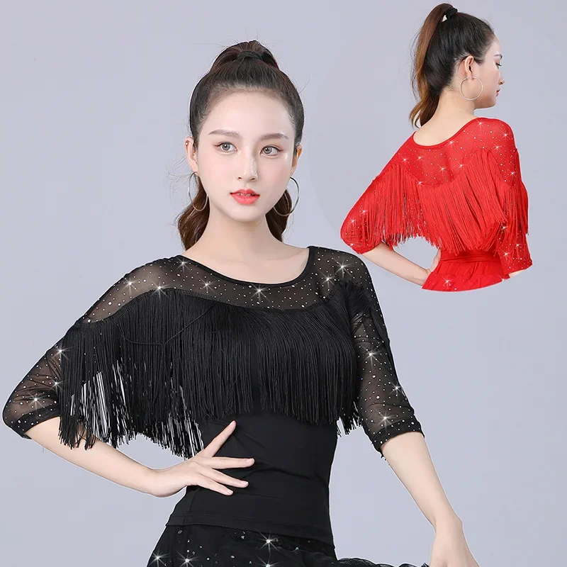 Modern Dance Top Women New Exercise Clothing Square Dance Clothes Fashionable Ballroom Clothes National Standard