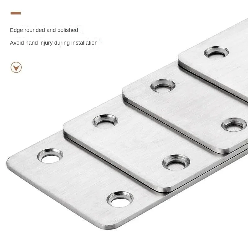Cabinet Door Corner Code Cabinet Layer Support Plate Fixed Straight Piece 90 Degree L-shaped Iron Corner Furniture Hardware