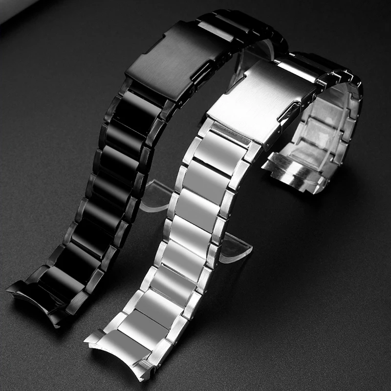 

22mm Stainless steel bracelet For Casio EDIFICE series EFR-303L/D Earth Heart curved precision metal watch strap men Watchband