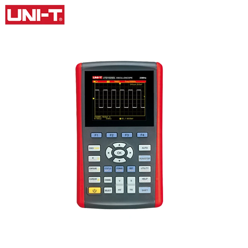 UNI-T цифровой мультиметр осциллограф UTD1025DL UTD1050DL USB 2 канала 250 Мбит/с частота