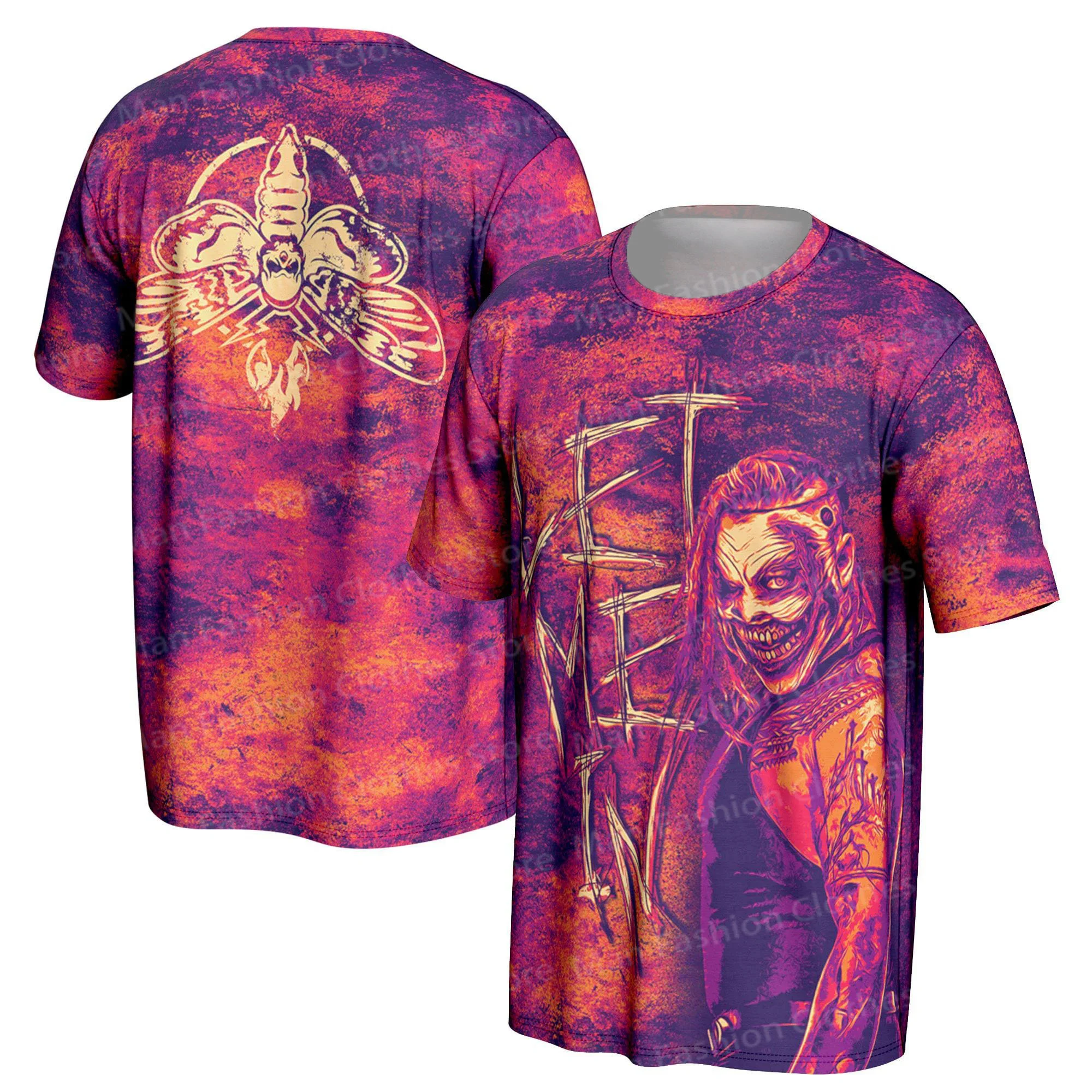 Randy Orton Snakeskin Daddy's Back Men's Black T-shirt New Comfortable Classic Summer Short Sleeves for Men and Women T-shirts 5