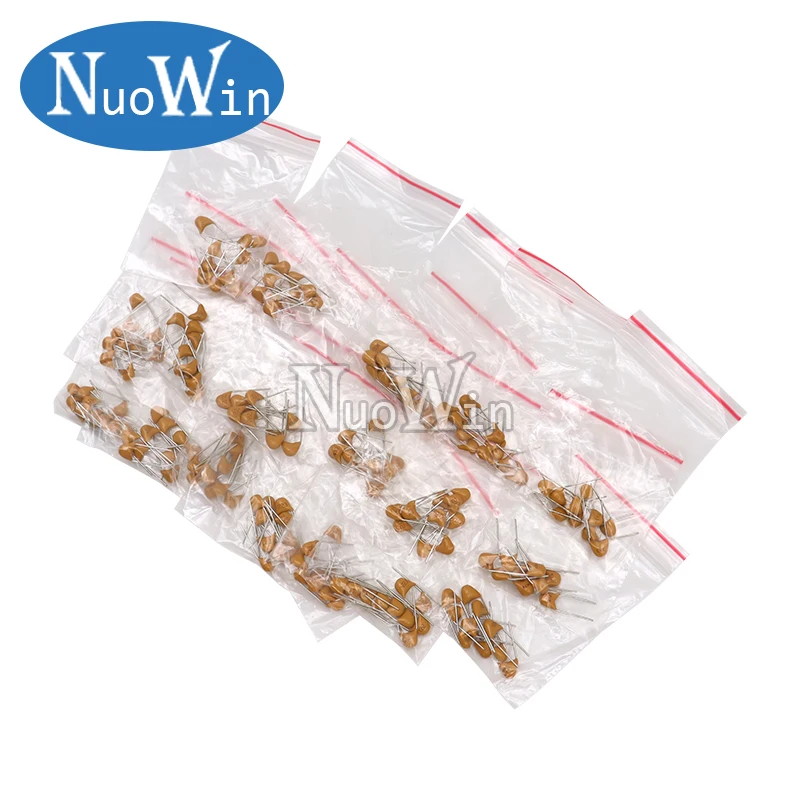Monolithic Ceramic Capacitor Kit 180PCS 18values*10pcs 20PF-1UF 50V Capacitance Assorted DIY Set ceramic capacitor multilayer capacitor