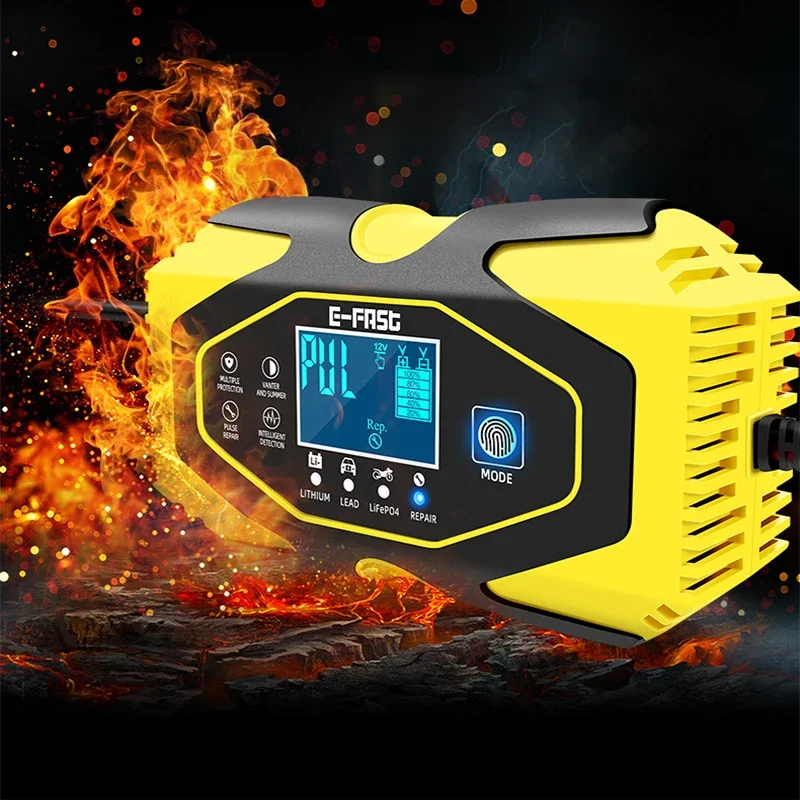 Smart Car Battery Starter Battery Charger 12V 24V 7-Stage Automatic Car Charger Starting For for GEL WET AGM