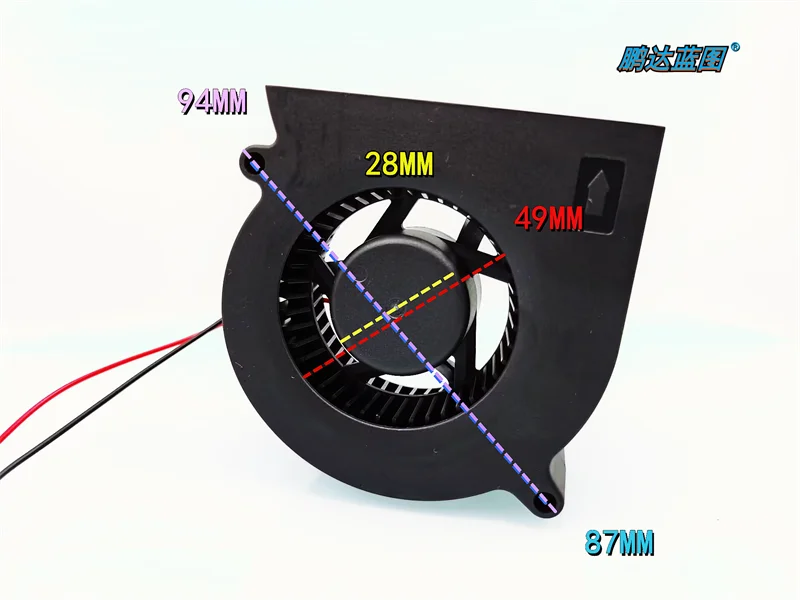 New all-in-one turbine blower 8030 dual ball 8CM projector DFM8030B 12V heat dissipation fan