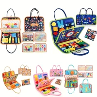 Montessori Toys Busy Board Sensory Activity Developing Board for Motor Skills Learning Board for Toddlers 3