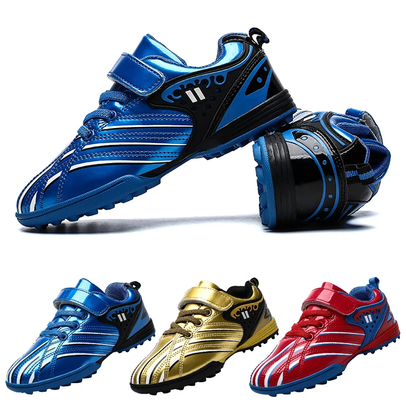 Personality Stylish And Comfortable Boys Girls Training Game Sneakers Indoor Outdoor Lawn Youth Student Soccer Shoes 29-39#