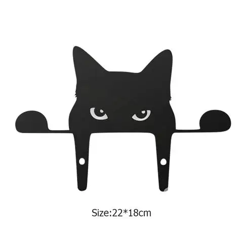 

Cat Garden Sculpture Fence Decor Lawn Ornament For Black Metal Cat Peeking Cat Animals Yard Art Garden Ornaments Cat Statue