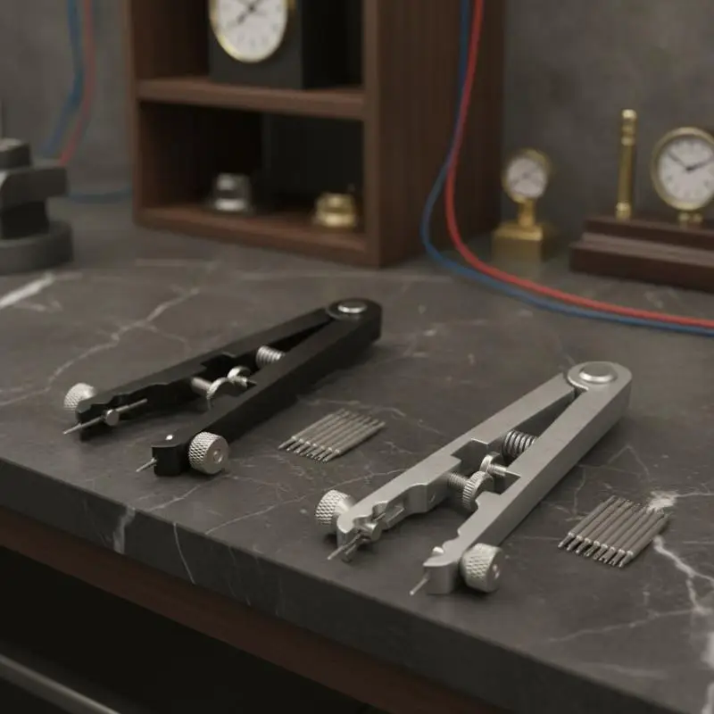 Durable Portable Watch Repair Hand Tool with Replaceable Tips