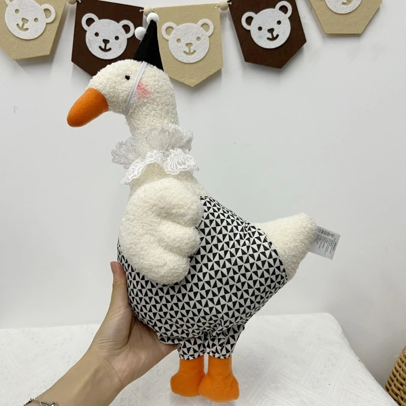 

Newborn Baby Photography Props Backdrop Plush Cute duck Goose Posing Doll Outfits Set Accessories Studio Shooting Photo Prop