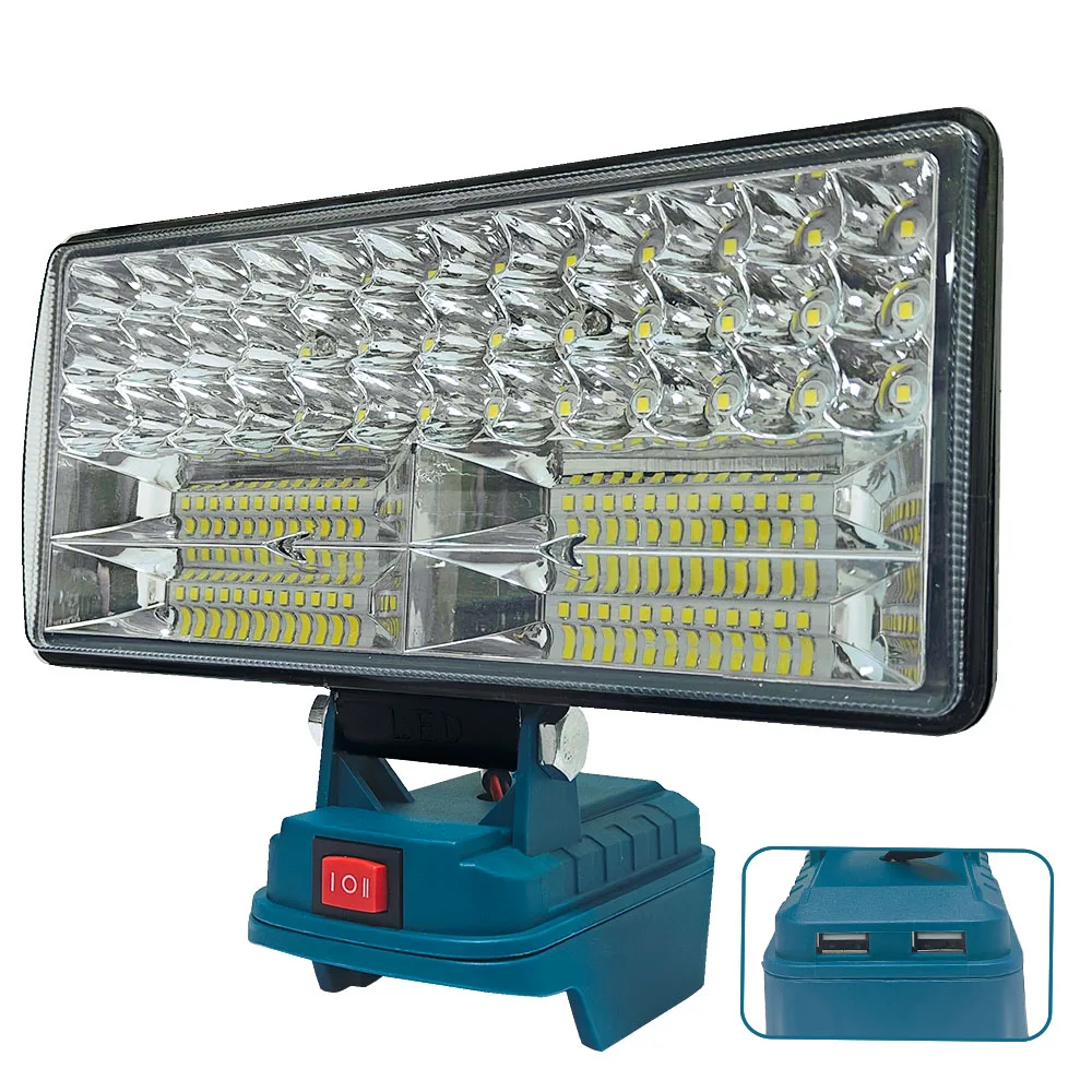 16/84 LED Light Portable Spotlights Handheld Cordless Outdoor Jobsite Light Fishing Emergency Tool For Makita 18v Battery camping light portable flashlight portable lanterns camping lamp portable spotlight camping lantern portable work lights portable work light portable torch