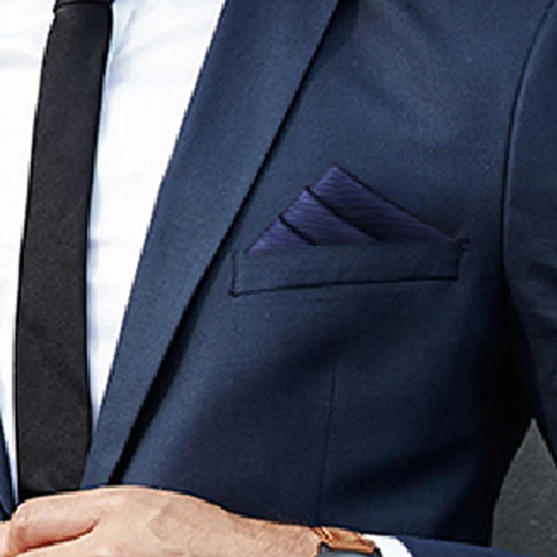 Pocket Square Handkerchief Accessories Paisley Solid Colors Vintage Business Suit Hanky Breast Scarf 25*25cm pocket square