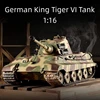 Heng Long 1/16 3888A German Tiger King Henschel Metal RC Heavy Tank Car War Car Infrared Combat System 2.4G Remote Control Toys 2