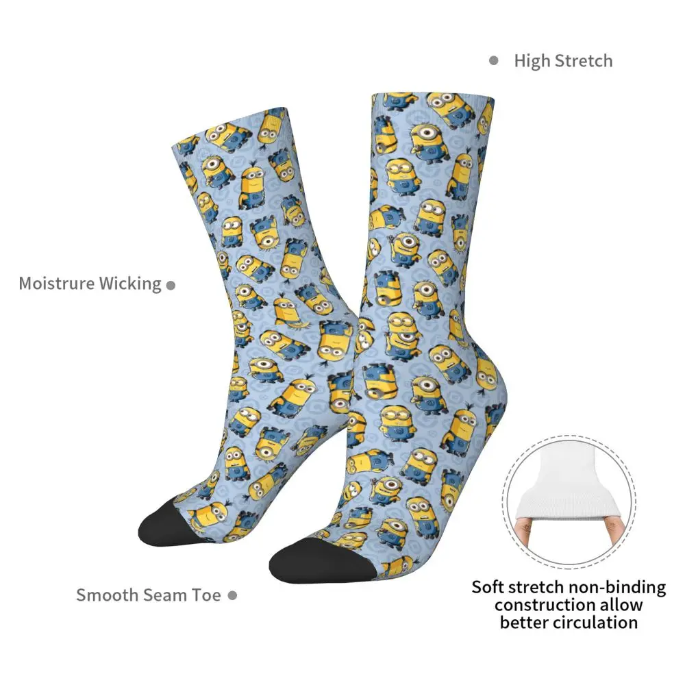 Custom Cool Print M- Minions Cartoon Socks for Women Men Stretchy Summer Autumn Winter M- Minions Bananas Crew Socks 187 S4c21ec18b19a478486f3941d6d733ba2Z